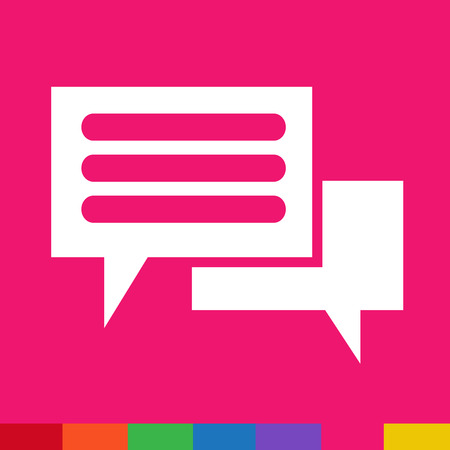 Speech bubble icon Illustration symbol designのイラスト素材
