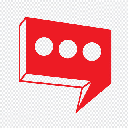 Speech bubble icon Illustration symbol designのイラスト素材