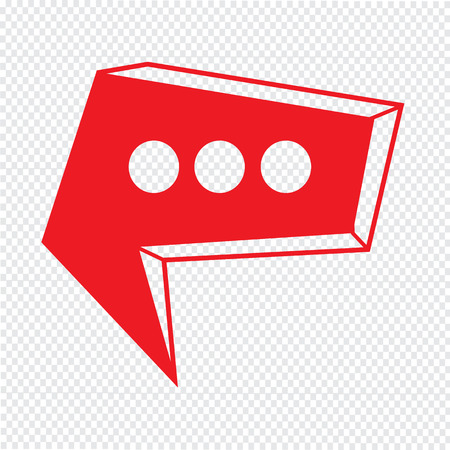Speech bubble icon Illustration symbol designのイラスト素材