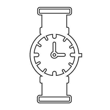Time Clock icon Illustration sign designのイラスト素材