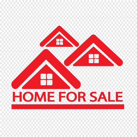 Home For Sale icon Illustration designのイラスト素材