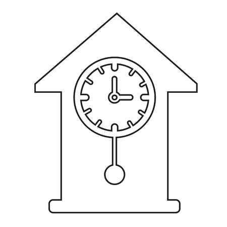 Time Clock icon Illustration sign designのイラスト素材
