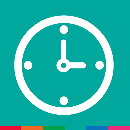 Time Clock icon Illustration sign designのイラスト素材