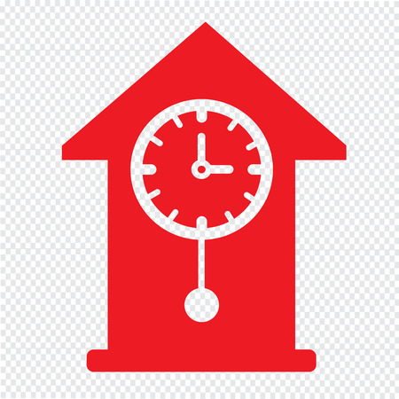 Time Clock icon Illustration sign designのイラスト素材