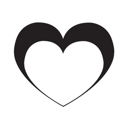 Heart icon Illustration sign designのイラスト素材