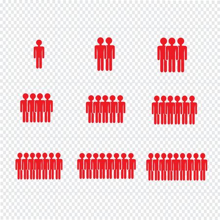 Population People Icon Illustration designのイラスト素材