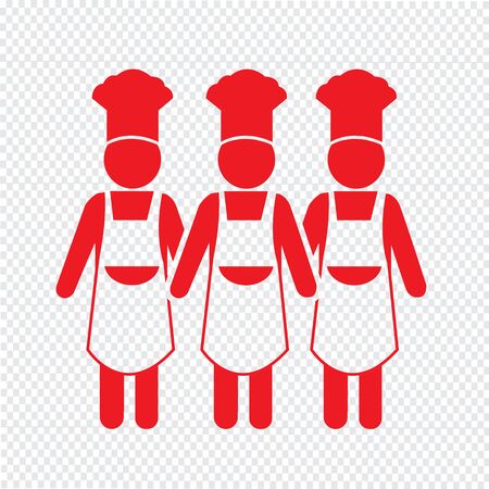 Cooking Chef people Icon Illustration designのイラスト素材