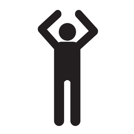 Human Action Poses Icon Illustration designのイラスト素材