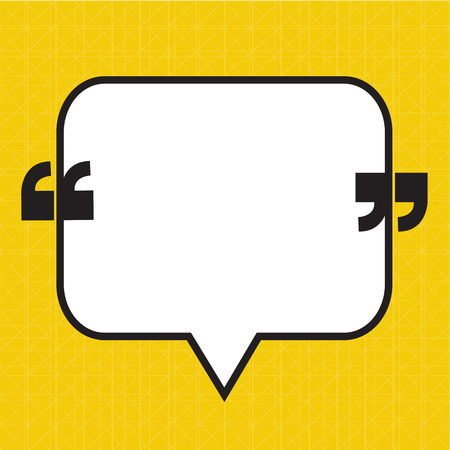 Quotation Mark Speech Bubble sign icon Illustration designのイラスト素材