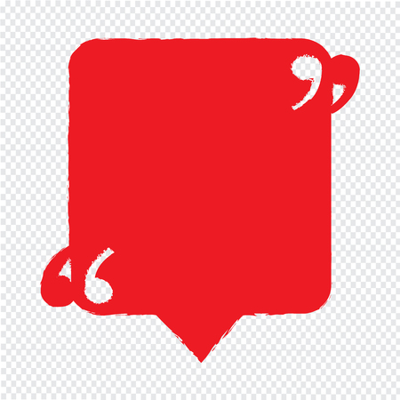 Quote bubble blank icon Illustration designのイラスト素材