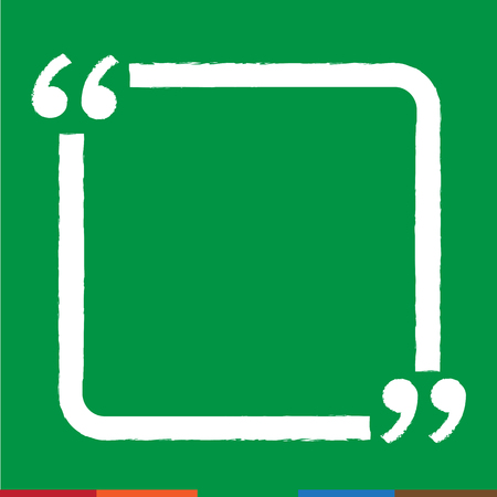 Quote bubble blank icon Illustration designのイラスト素材