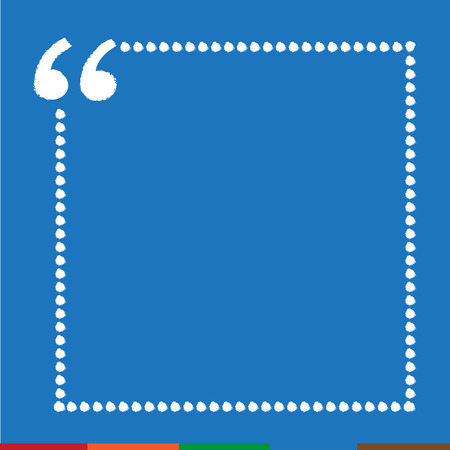 Quote bubble blank icon Illustration designのイラスト素材