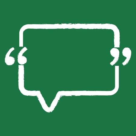 Quotation Mark Speech Bubble sign icon Illustration designのイラスト素材