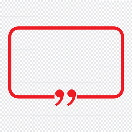 Quotation Mark Speech Bubble sign icon Illustration designのイラスト素材