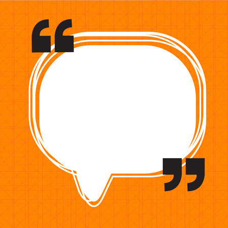 Quotation Mark Speech Bubble sign icon Illustration designのイラスト素材