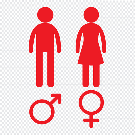 man and woman people icon Illustration designのイラスト素材