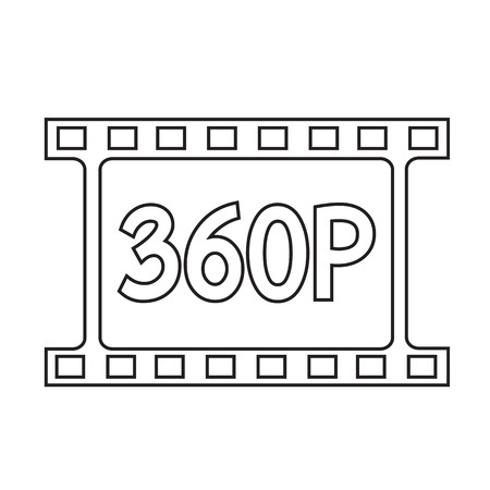 film strip icon Illustration designのイラスト素材