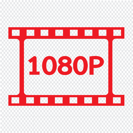 film strip icon Illustration designのイラスト素材