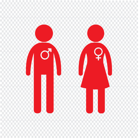 Gender Icon people icon Illustration designのイラスト素材