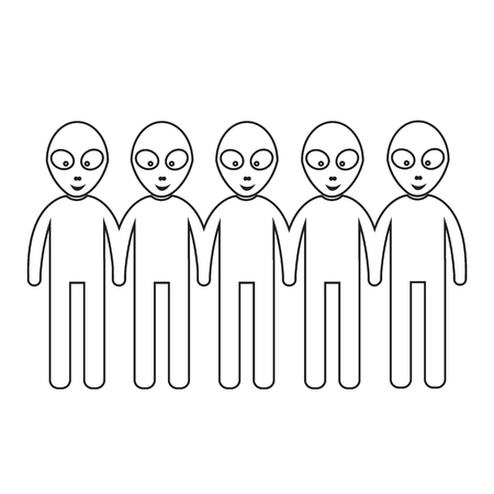 Alien Icon Illustration designのイラスト素材