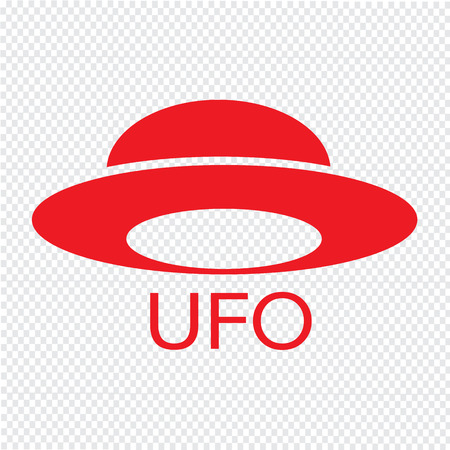 UFO icon Illustration designのイラスト素材