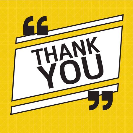 THANK YOU Lettering Illustration designのイラスト素材