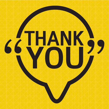 THANK YOU Lettering Illustration designのイラスト素材