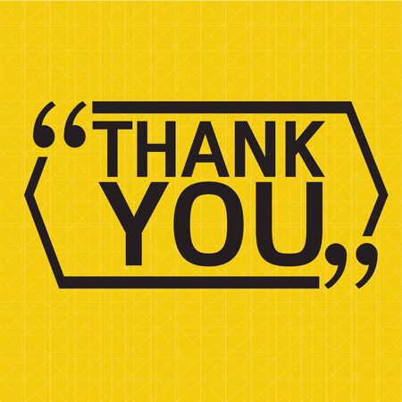 THANK YOU Lettering Illustration designのイラスト素材