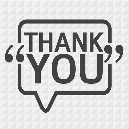 THANK YOU Lettering Illustration designのイラスト素材