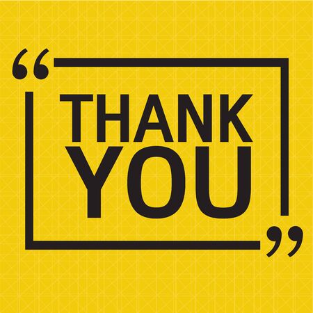 THANK YOU Lettering Illustration designのイラスト素材