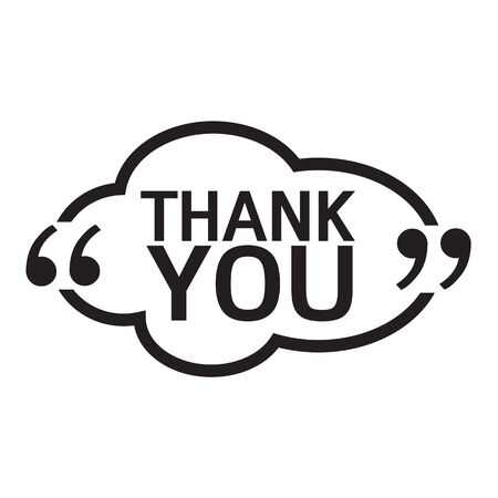 THANK YOU Lettering Illustration designのイラスト素材