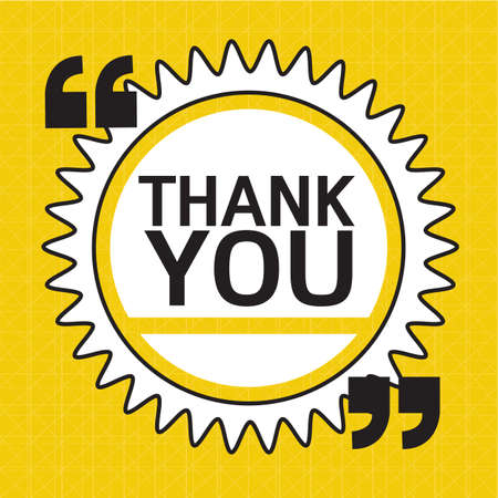 THANK YOU Lettering Illustration designのイラスト素材