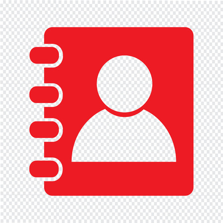 contacts book icon Illustration designのイラスト素材