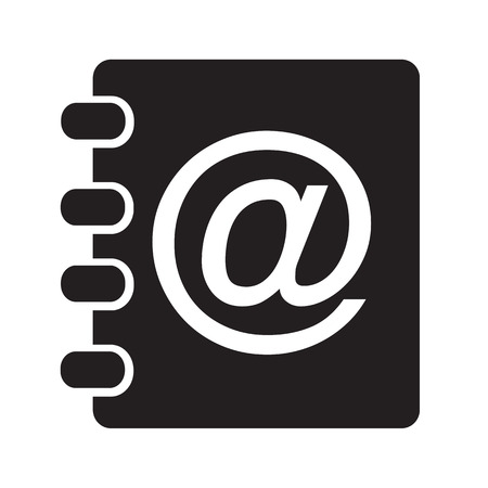 contacts book icon Illustration designのイラスト素材