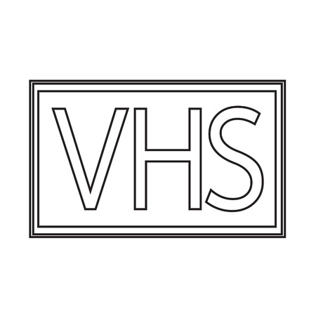 VHS icon Illustration designのイラスト素材