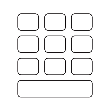 keypad icon illustration designのイラスト素材