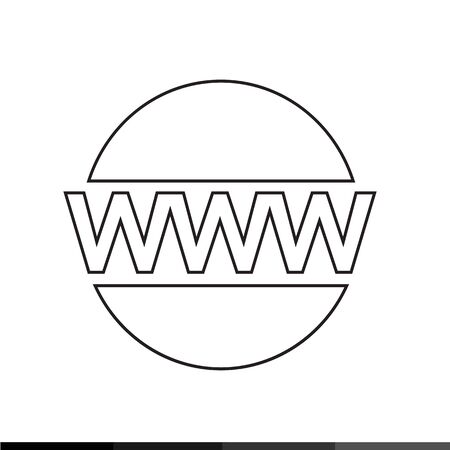 World wide web symbol icon Illustration designのイラスト素材