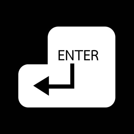 Enter key icon Illustration design