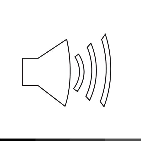 Speaker Volume Icon Illustration designのイラスト素材