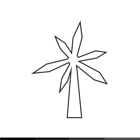 wind turbine icon Illustration designのイラスト素材