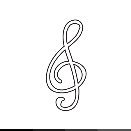 Musical note icon Illustration designのイラスト素材