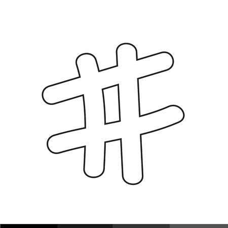 Musical note icon Illustration designのイラスト素材
