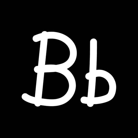 Hand drawing letter , font icon illustration designのイラスト素材