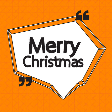 Merry Christmas lettering illustration designのイラスト素材