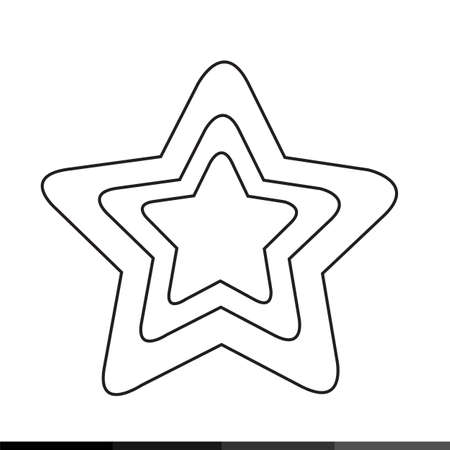Star icon illustration designのイラスト素材