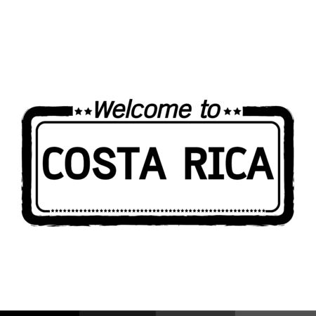 Welcome to COSTA RICA illustration designのイラスト素材