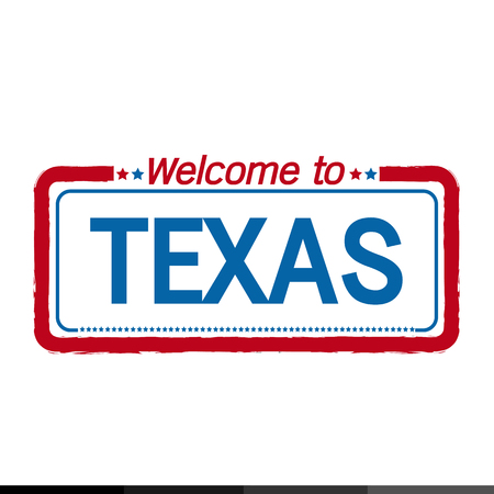 Welcome to TEXAS of US State illustration designのイラスト素材