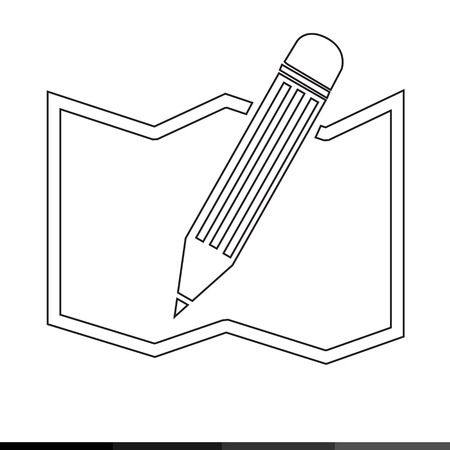 Map icon illustration designのイラスト素材