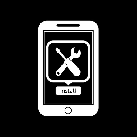 icon of smart phone mobile tool application illustration designのイラスト素材