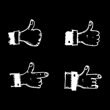 draw hand icon illustration doodle designのイラスト素材